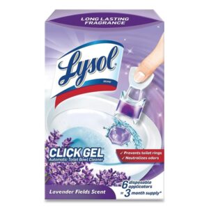 Lysol Automatic Toilet Bowl Cleaner, Click Gel, Lavender Fields, 6 Count - Image 1