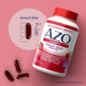 AZO Cranberry Supplement, Made with Concentrated Whole Fruit Cranberry Powder to Help Cleanse and Protect the Urinary Tract, Sugar Free Cranberry Pills, Non-GMO, 100 Softgels - Image 2
