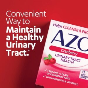 AZO Cranberry Supplement, Made with Concentrated Whole Fruit Cranberry Powder to Help Cleanse and Protect the Urinary Tract, Sugar Free Cranberry Pills, Non-GMO, 100 Softgels - Image 4