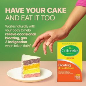 Culturelle Bloating & Gas Defense, Digestive Enzymes & Probiotics for Digestive Health, 30 Capsules, Supports Occasional Indigestion & Discomfort - Image 6