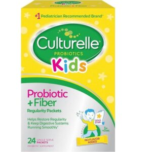 Culturelle Kids Probiotic + Fiber Packets (Ages 1+) - 24 Count - Digestive Health & Immune Support - Helps Restore Regularity (Packaging may vary) - Image 1