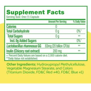 Culturelle Ultimate Strength Probiotic for Men and Women, Most Clinically Studied Probiotic Strain, 20 Billion CFUs, Supports Occasional Diarrhea, Gas & Bloating, Non-GMO, 20 Count - Image 2