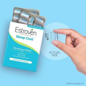 Estroven Sleep Cool for Menopause Relief, 30 Ct, Sleep Support Supplement With Clinically Proven Ingredients to Relieve Menopause Symptoms plus Night Sweats & Hot Flash Relief, Drug-Free & Gluten-Free - Image 4
