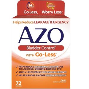 AZO Bladder Control with Go-Less Daily Supplement & D Mannose Urinary Tract Health, Cleanse, Flush & Protect The Urinary Tract - Image 2
