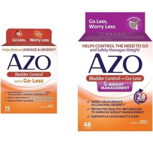 AZO Bladder Control with Go-Less Daily Supplement & Weight Management Dietary Supplement  Helps Reduce Occasional Urgency 48 Capsules - Image 1