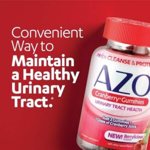 AZO Dual Protection Urinary Vaginal Support Probiotic Plus Urinary Tract Health Cranberry Gummies, 72 Count - Image 5