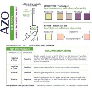 AZO Urinary Tract Infection (UTI) 3 Test Strips, Accurate Results in 2 Minutes, Clinically Tested + D Mannose Urinary Tract Health, Cleanse, Flush & Protect The Urinary Tract, 120 Count - Image 3