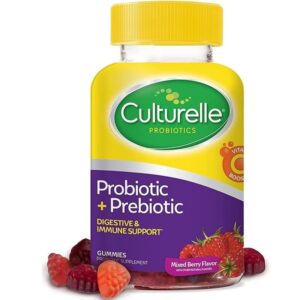 Culturelle Daily Probiotic Gummies for Women & Men, Berry Flavor, 52 Count, Naturally-Sourced Daily Probiotic + Prebiotic for Digestive Health, Non-GMO & Vegan - Image 1