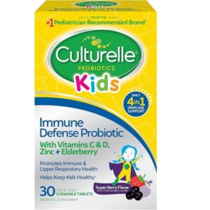 Culturelle Immune Defense Probiotic with Vitamin C, Vitamin D and Zinc + Elderberry, Non-GMO, 4-in-1 & Women’s 4-in-1 Daily Probiotic Supplements for Women - Supports Vaginal Health - Image 1