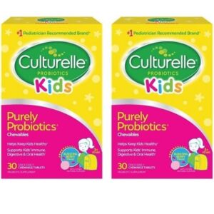 Culturelle Kids Chewable Daily Probiotic for Kids, Ages 3+, No.1 Pediatrician-Recommended Brand, Natural Berry, Daily Probiotics for Digestive Health, Oral Care & Immune Support, 2 Month Supply - Image 1