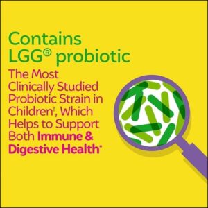 Culturelle Kids Chewable Daily Probiotic for Kids, Ages 3+, No.1 Pediatrician-Recommended Brand, Natural Berry, Daily Probiotics for Digestive Health, Oral Care & Immune Support, 2 Month Supply - Image 2