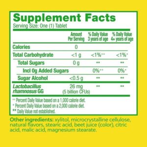 Culturelle Kids Chewable Daily Probiotic for Kids, Ages 3+, No.1 Pediatrician-Recommended Brand, Natural Berry, Daily Probiotics for Digestive Health, Oral Care & Immune Support, 2 Month Supply - Image 6