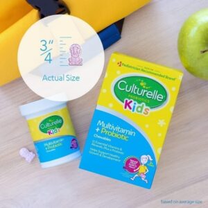 Culturelle Kids Complete Chewable Multivitamin + Probiotic for Kids, Ages 3+, 90 Count, Digestive Health, Oral Health & Immune Support - with 11 Vitamins & Minerals, Including Vitamin C, D3 & Zinc - Image 4
