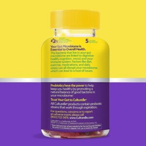 Culturelle Kids Daily Probiotic Supplement & Daily Probiotic Gummies for Women & Men, Berry Flavor, 52 Count, Naturally-Sourced Daily Probiotic + Prebiotic for Digestive Health, Non-GMO & Vegan - Image 5