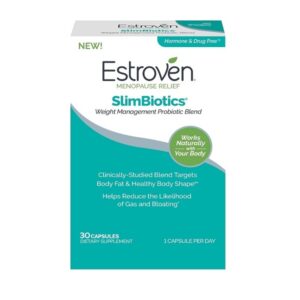Estroven SlimBiotics, Weight Management Menopause Supplements for Women, 30 Capsules, B Vitamins to Support Metabolic Health, Probiotics for Digestive Health to Provide Gas & Bloating Relief - Image 1