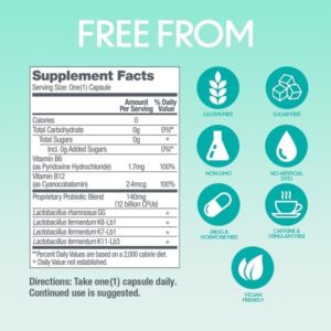 Estroven SlimBiotics, Weight Management Menopause Supplements for Women, 30 Capsules, B Vitamins to Support Metabolic Health, Probiotics for Digestive Health to Provide Gas & Bloating Relief - Image 5