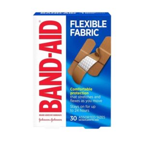 Band-Aid Brand Flexible Fabric Adhesive Bandages for Wound Care & First Aid, Assorted Sizes, 30 ct - Image 1