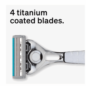 Schick Quattro Mens Titanium Razor Blade Refills For Men Value Pack, 6 Count - Image 3