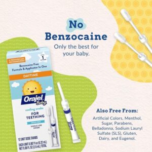 Baby Orajel Non-Medicated Cooling Swabs for Teething, 12 Unit Dose Swabs - Image 2