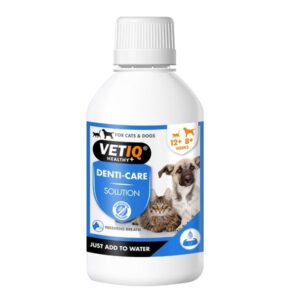 VETIQ Denti-Care Solution for Cats and Dogs, Dental Plaque Reducer, No Brushing Required, 250 ml - Image 1