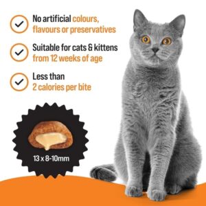 VETIQ Healthy Bites Hairball Relief Cat Treats, 65 g, Pack of 8, for Cats & Kittens 12+ Weeks - Image 4