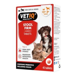 VETIQ Stool Firm Tablets, for Cats and Dogs, Digestive Health Support with Prebiotics, 45 Tablets - Image 1