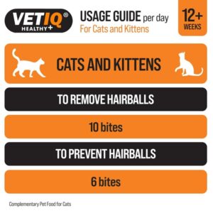 VetIQ Healthy Bites Hairball Remedy Cat Snack, 4 x 65g, Helps Prevent and Remove Cat Hairballs, Supplement for Cats Without Artificial Ingredients, Cat & Kitten Health - Image 4