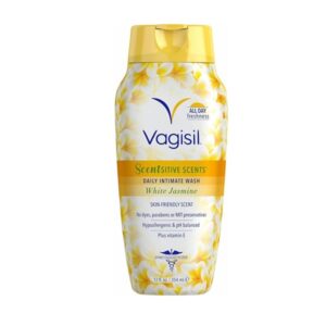 Vagisil Feminine Wash for Intimate Area Hygiene, Scentsitive Scents, pH Balanced and Gynecologist Tested, White Jasmine, 12 oz (Pack of 1) - Image 1